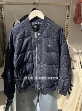 Lee正品2024秋冬男士轻薄原色牛仔羽绒服 LMT0078405FQ00F-898L00