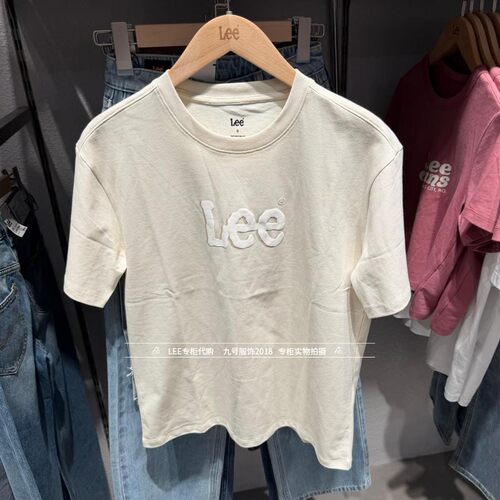 LEE女士宽松LOGO胶印短袖T恤