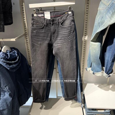 Lee拉链男士加绒牛仔裤