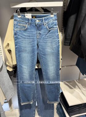 Lee正品女士修身牛仔裤