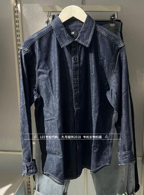 Lee正品 2025新款男士原色牛仔棉长袖衬衫LMT0111836VC00F-898L00