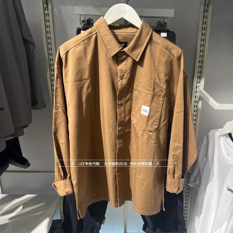 Lee正品 2025秋冬款男士宽松休闲长袖衬衫LMT011436204188-A09125