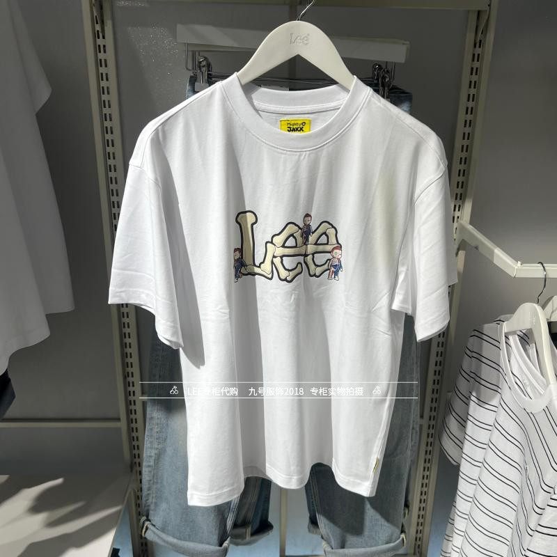 Lee正品2025年新款情侣款宽松纯棉短袖T恤LUT0113293RX00F-K14000