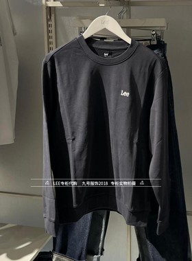 Lee正品 2025秋款男士LOGO绣标圆领棉卫衣LMT011452209288-A09131