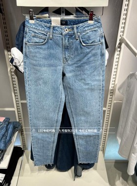 Lee正品 商场同款女士413中腰小脚牛仔裤 LWB1004135PC00F-A05036