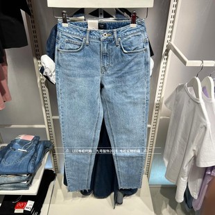 Lee正品 商场同款女士413中腰小脚牛仔裤 LWB1004135PC00F-A05036