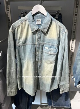 Lee正品 2026春款男士101+做旧牛仔棉衬衫LMT0118835FQ00F-A09870