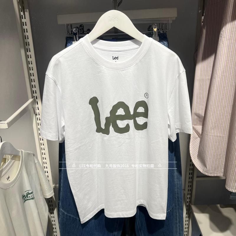 Lee正品2025新款女士LOGO印花休闲短袖T恤LWT0113493RT00F-K14000
