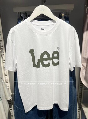 Lee正品2025新款女士LOGO印花休闲短袖T恤LWT0113493RT00F-K14000