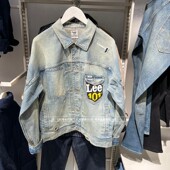2026款 男士 做旧101 Lee正品 补丁牛仔夹克LMT011882211013 A09866