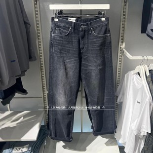 LMB010141207704 黑灰宽松阔腿牛仔裤 A09256 2025秋冬男士 Lee正品