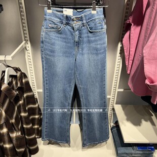 Lee正品2025春款女士427微喇浅水洗牛仔裤LWB2514276US00F-A08379