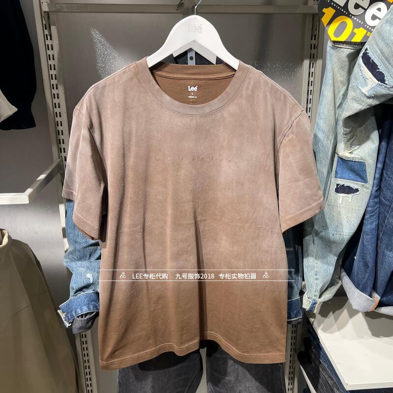 Lee正品2026春款男士做旧圆领纯棉短袖T恤LMT012013211000-A09727