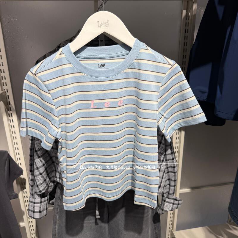 Lee正品2026新款女士logo印花宽松短袖T恤LWT012527210993-A09726