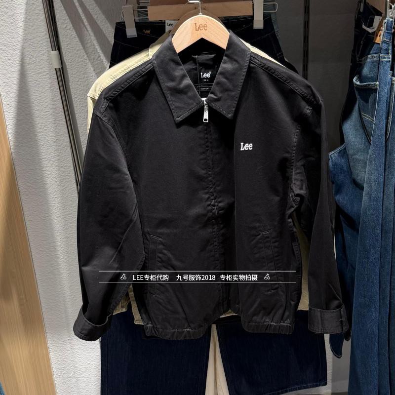 Lee翻领男士拉链夹克外套