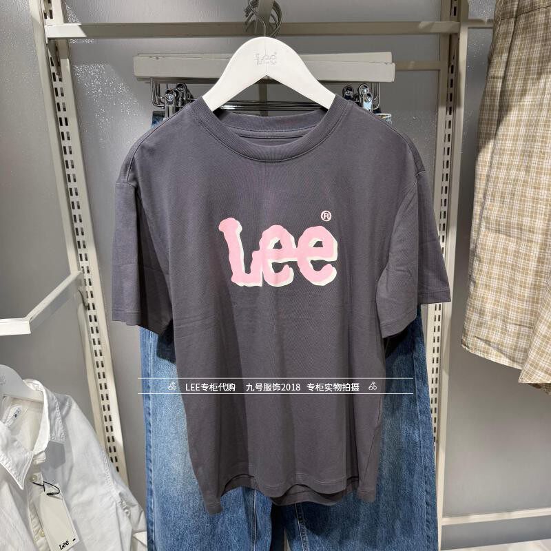 Lee正品2026新款女士圆领LOGO印花短袖T恤LWT012602211000-A09728