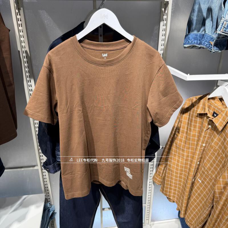 Lee正品2026新款男士时尚印花纯棉短袖T恤LMT012002211003-A09727