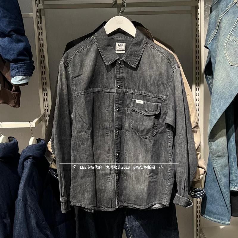 Lee正品 2026春款男士101+长袖棉牛仔衬衫LMT011883100342-A09869