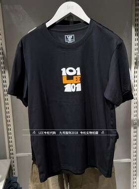 Lee正品2026新款男士圆领101+印花短袖T恤LMT012981211000-K11000
