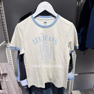 T恤LWT012154211000 女士圆领花朵印花短袖 A09721 2026新款 lee正品