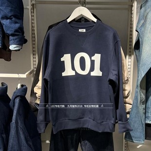 宽松圆领加绒卫衣LMT011887210937 Lee正品 101 男士 A09735 2026款