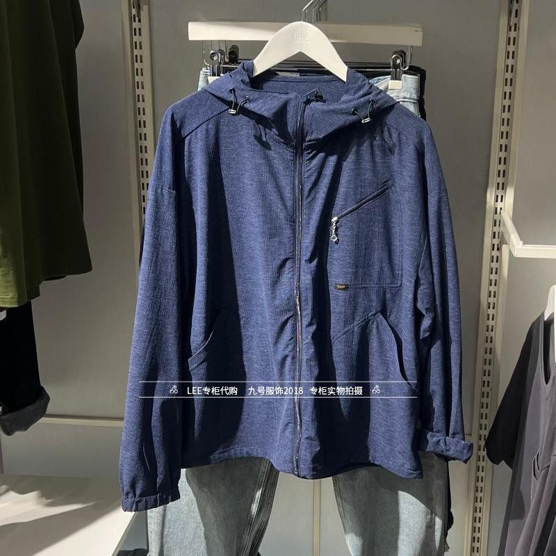 Lee正品 2025款男士宽松休闲连帽夹克外套LMT011084205163-A05179
