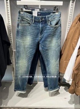 Lee正品2025冬101+男士705小直筒绒牛仔裤LMB256705203488-A09177