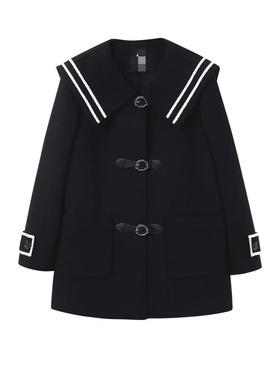 女装2020秋冬新款樱桃小丸子学院风大衣A6AAA4343/B1-9-3