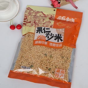 湖南特产果仁炒米500g袋装原味糯米办公室休闲食品宿舍小零食包邮