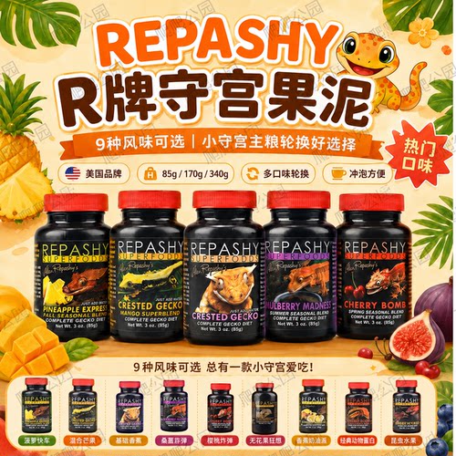REPASHY爬宠爬虫R牌果泥盘古