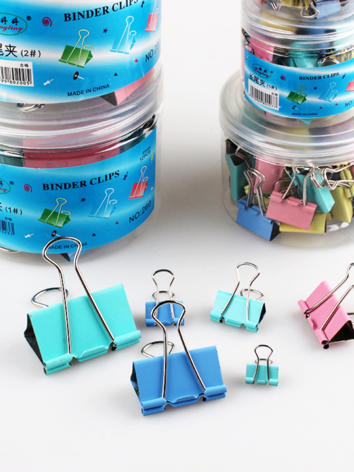 1 상자 무료 배송 색상 대형 중형 및 소형 긴 꼬리 클립 더브테일 클립 폴더 학생 사무용품 티켓 홀더 빌 홀더