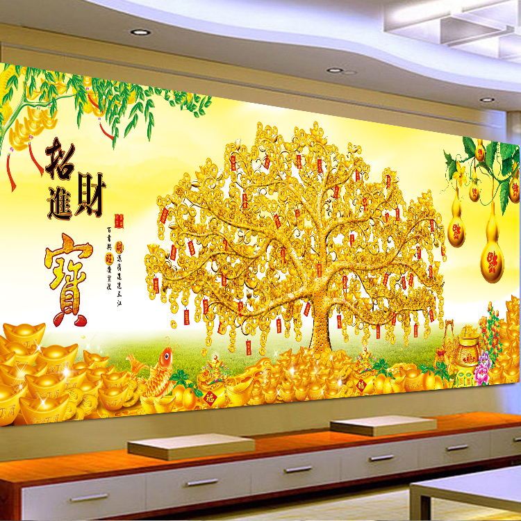 钻石画满钻2025新款十字绣钻石点钻贴粘钻客厅大画砖石绣生意兴隆