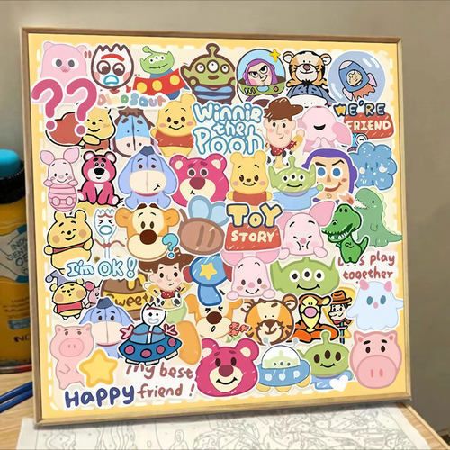 吾欢喜卡通大家庭钻石画