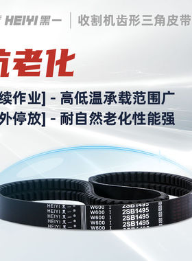 黑一齿形带 沃得皓龙轮式机复脱带 SC158