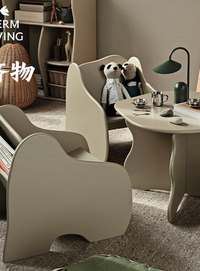 丹麦FermLiving Slope系列桌椅 北欧儿童房软装异形儿童家具