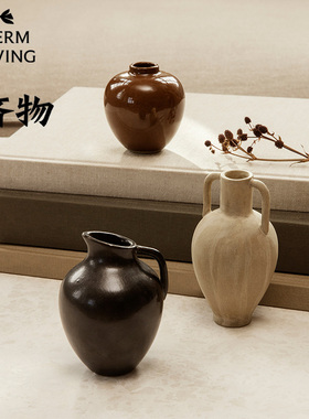 丹麦Ferm Living Ary Mini Vase系列陶瓷迷你单支花瓶 设计师摆件