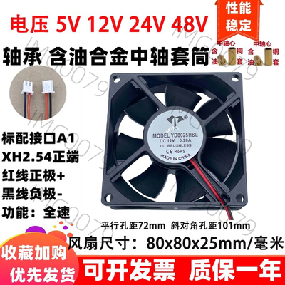 2线制通用型直流无刷散热风扇