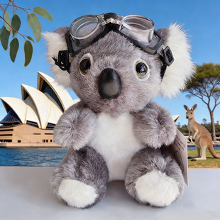 澳大利亚当地热销可爱潜水镜考拉无尾熊毛绒玩偶送学生女朋友礼物