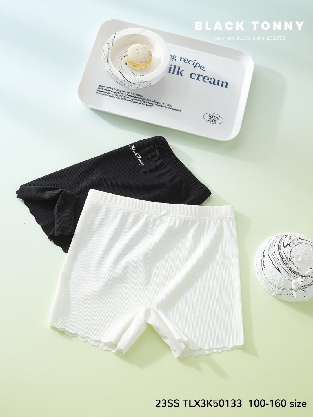 小黑托尼昵安全裤柔薄款儿童女童打底裤内裤莫代尔抑菌防走光短裤
