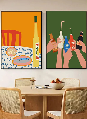 治愈系小清新光影玄关摆件装饰画餐厅卧室温馨挂画高级感落地画