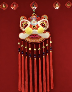 祥瑞大醒狮春节新款挂件单狮乔迁室内客厅装饰