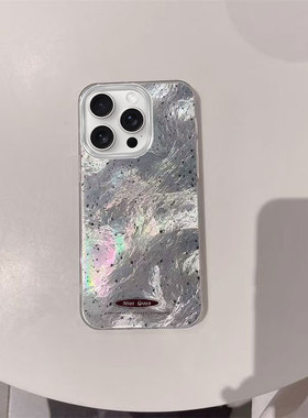 ins泼墨冰川纹手机壳适用于iPhone16promax/13/14/15promax手机壳小米15华为p70/mate60红米k70opporeno10