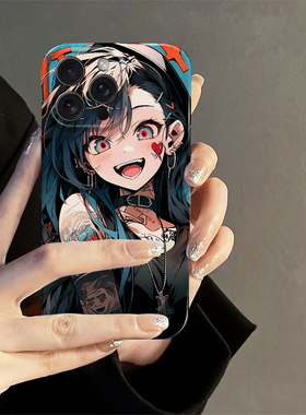 适用苹果15promax/16手机壳新款iphone14高级感13pro菲林12暴走萝莉11潮流8plus可爱7个性全包xs男女xr硬套软