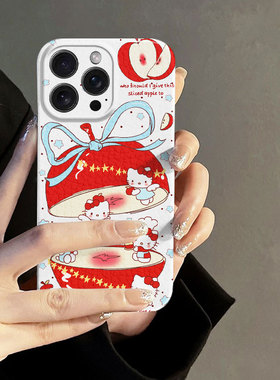可爱HelloKitty卡通手机壳适用苹果16手机壳iPhone13promax小米15红米note14华为nova12全包vivox100高级oppo
