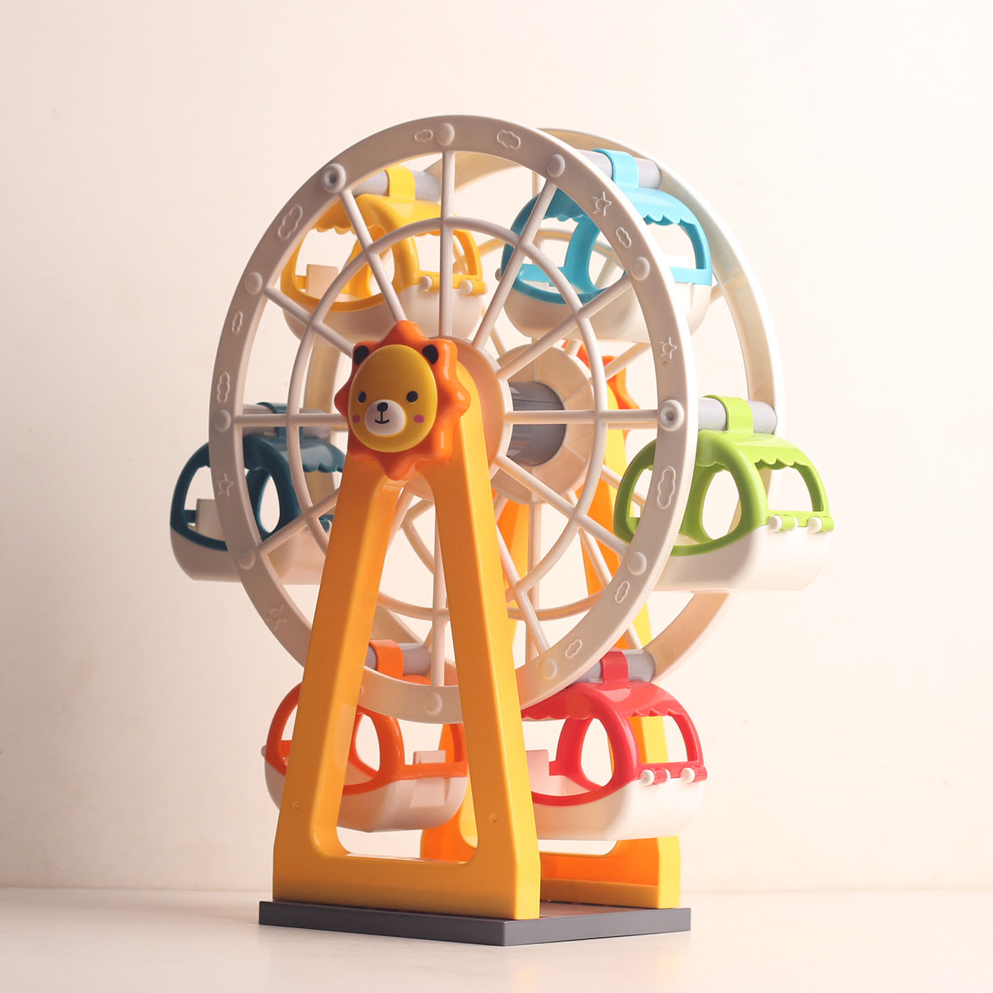 费乐大颗粒积木儿童益智玩具男孩女孩拼装模型宝宝摩天轮转转乐