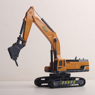 德立信儿童大号工程车模型男孩宝宝履带挖掘机抓木抓石破碎玩具车