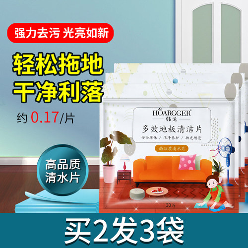 韩戈多效家用护理去污地板清洁片