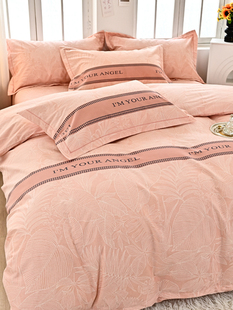 60支加厚全棉磨毛四件套纯棉被套床单三件套床上用品新款简约