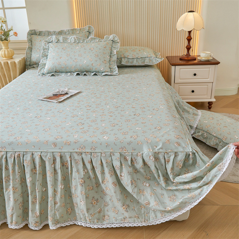 单床裙床罩套带裙边遮丑四季通用