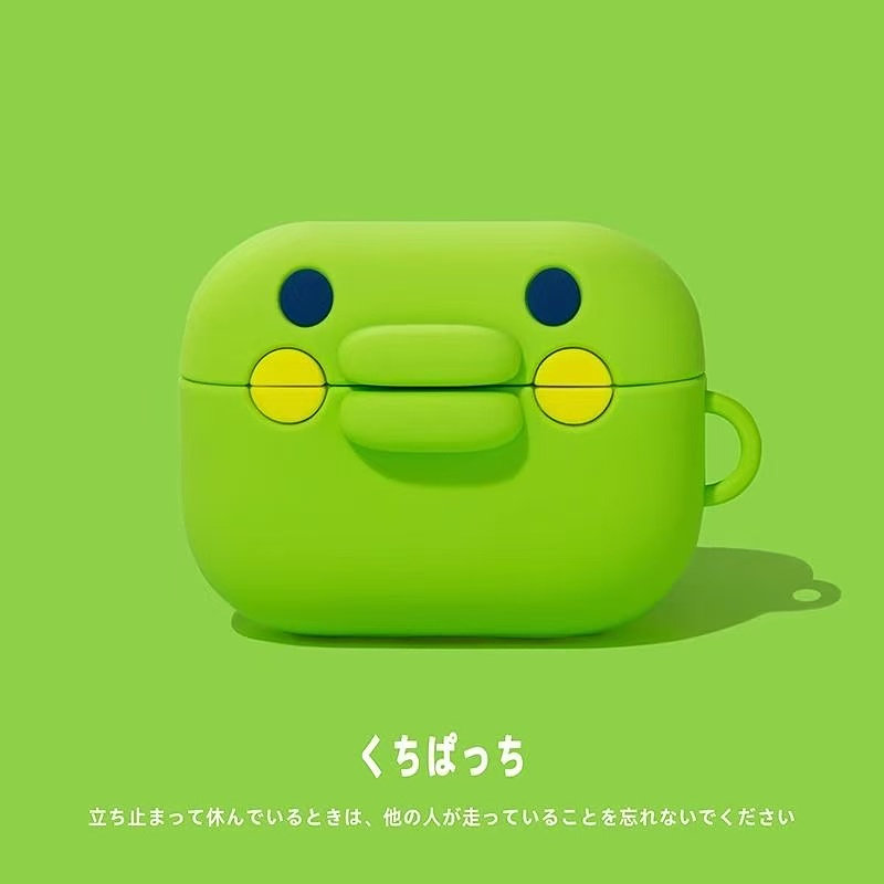绿色可爱括麻歌子适用苹果耳机airpods4保护套airpodspro3壳蓝牙ipods4软pro二代挂件三四代2024新款3airpod4图片